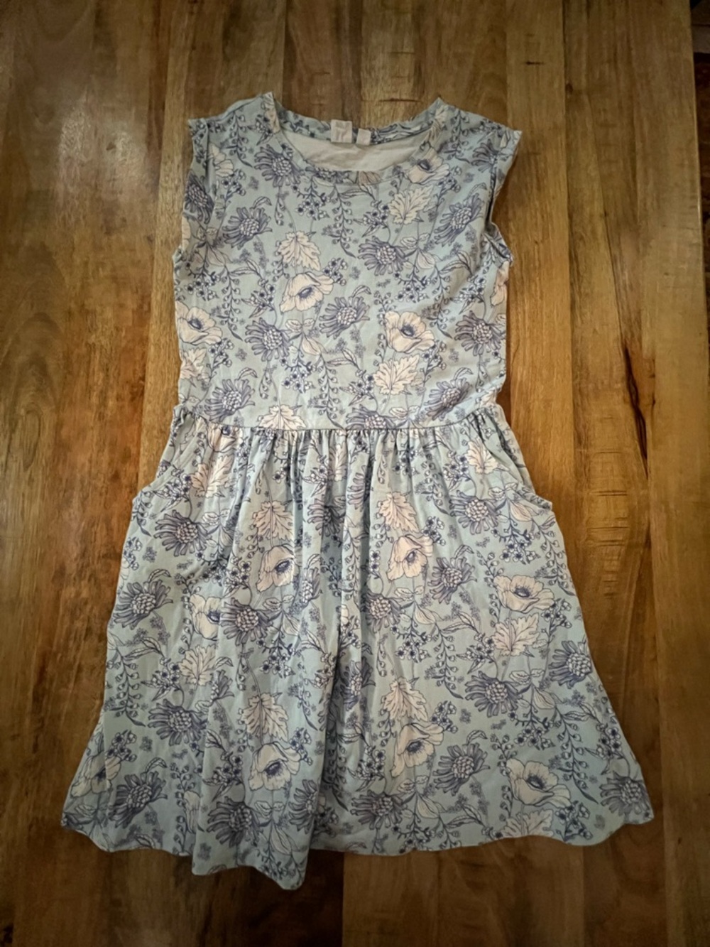 GAP Light Blue Floral Casual Dress